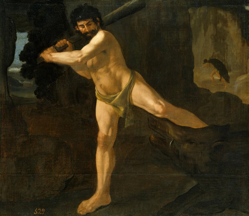 Herkules i dzik erymantański - Francisco de Zurbarán