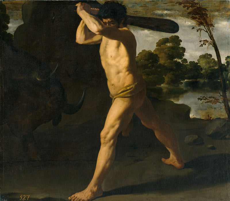 Herkules i byk kreteński - Francisco de Zurbarán