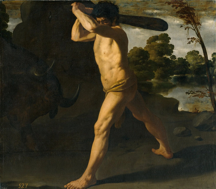 Herkules i byk kreteński - Francisco de Zurbarán