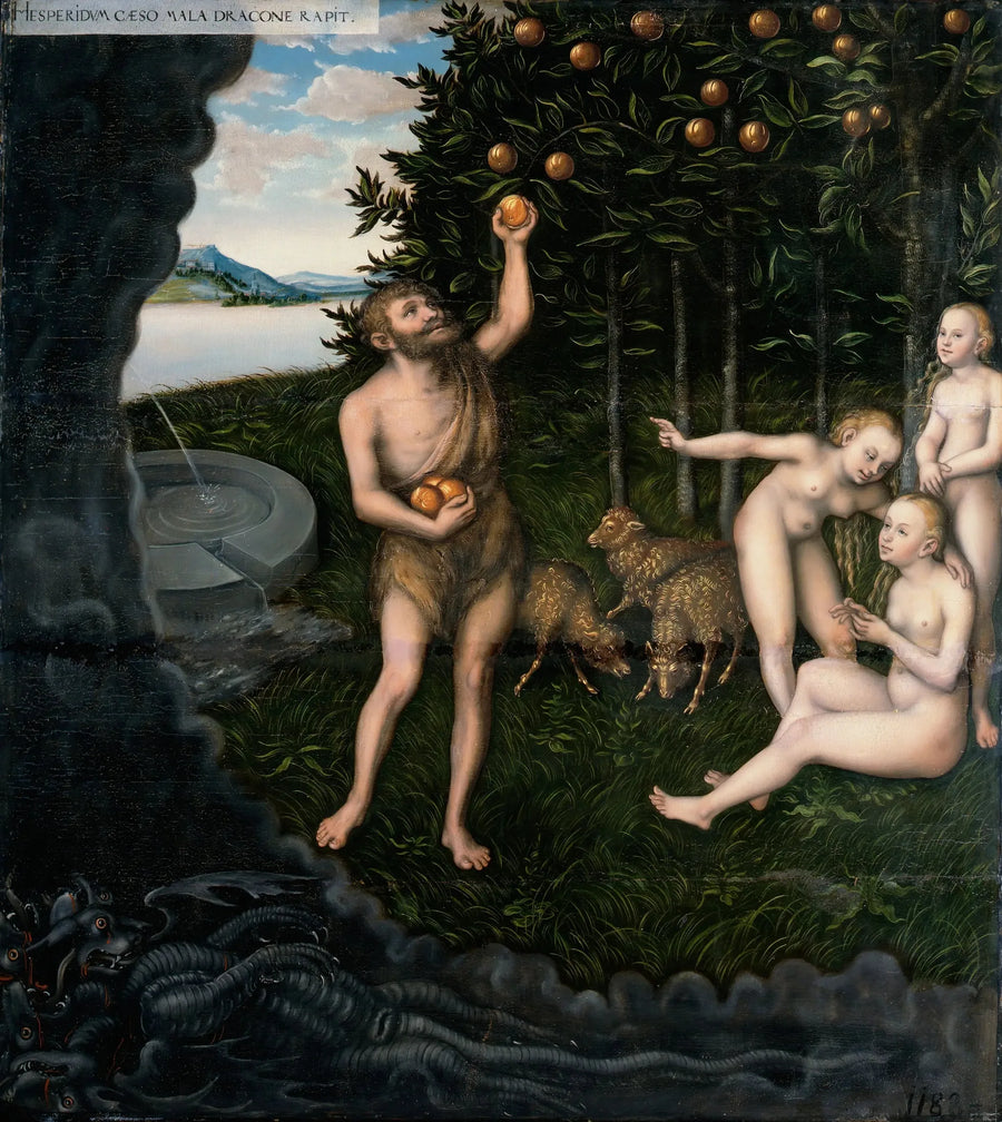 Herkules i Hesperydy - Lucas Cranach Starszy
