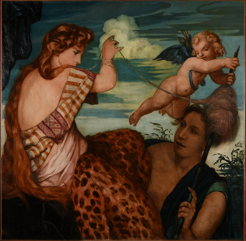 Herkules i Omfale - Émile Bernard