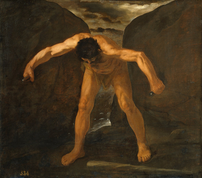Herkules oddzielający góry Calpe i Abyla - Francisco de Zurbarán