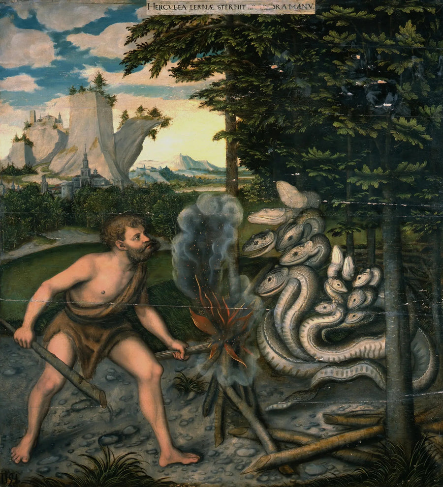 Herkules zabijający Hydrę lerneńską - Lucas Cranach Starszy