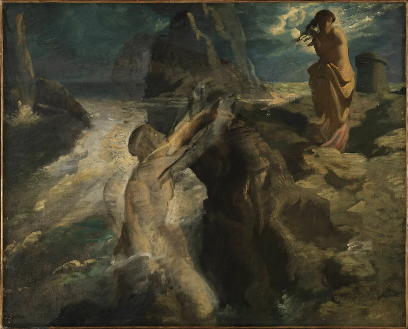 Héro i Léandre - Théodore Chassériau