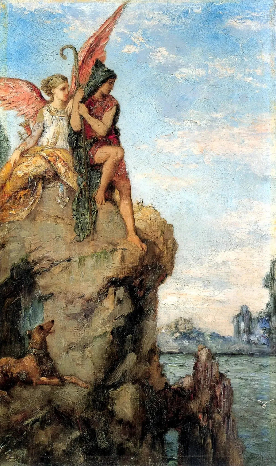 Hesiod i Muza - Gustave Moreau