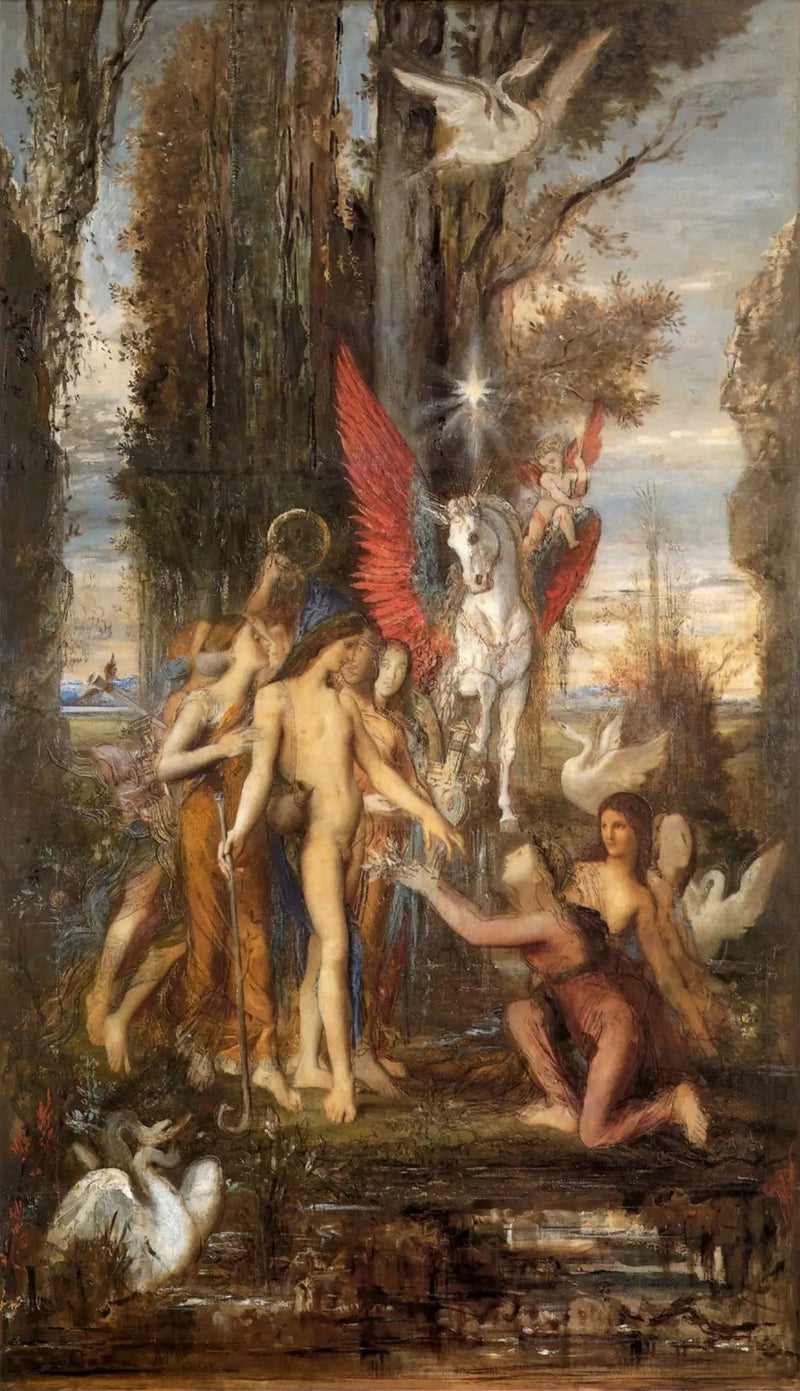 Hesiod i Muzy - Gustave Moreau