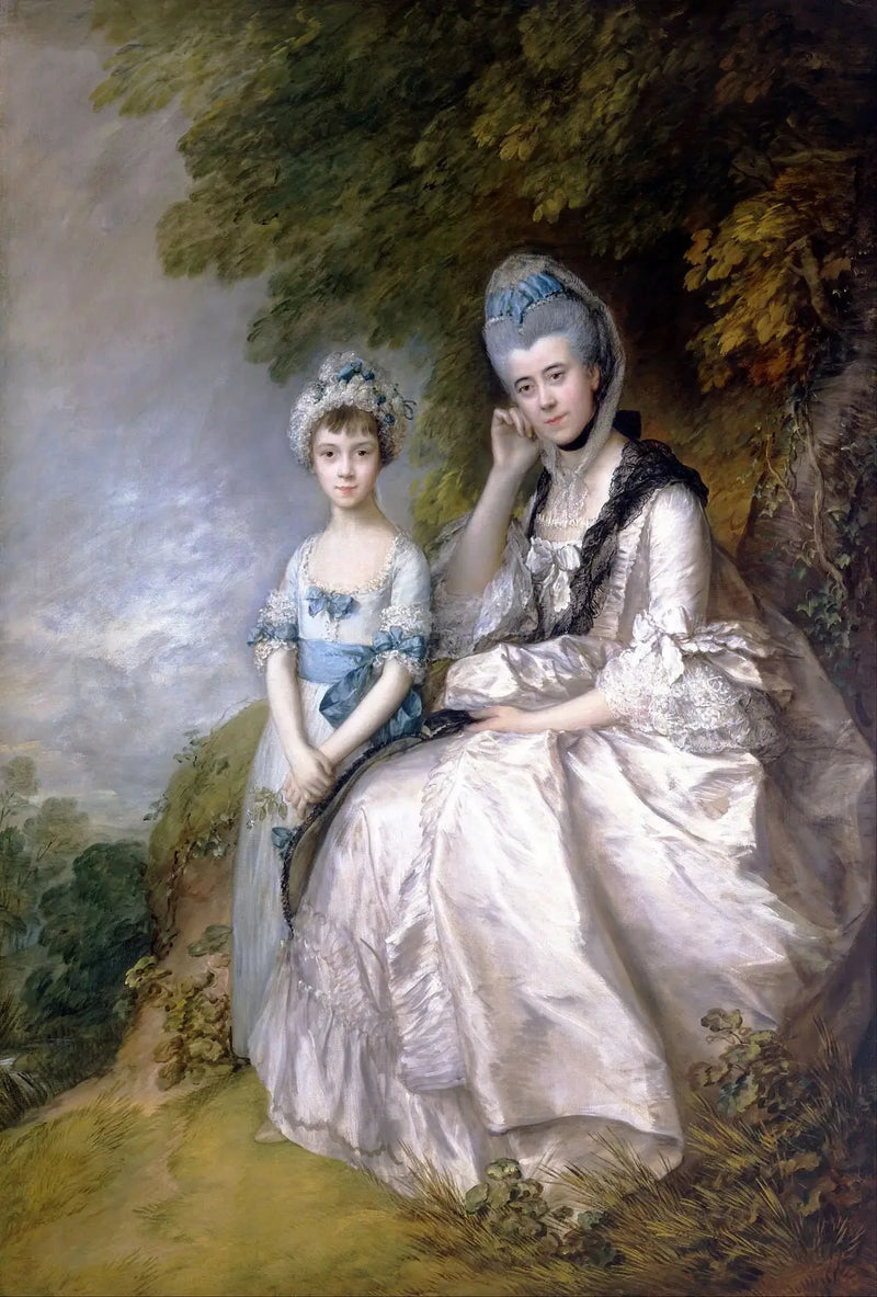 Hester, hrabina Sussex, i jej córka, Lady Barbara Yelverton - Thomas Gainsborough