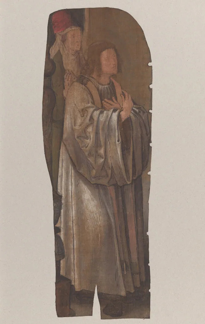Het Mirakel van Amsterdam: Omstanders bij de toediening van de hostie - Jacob Cornelisz van Oostsanen image 1 copie peinte à la main à l’huile