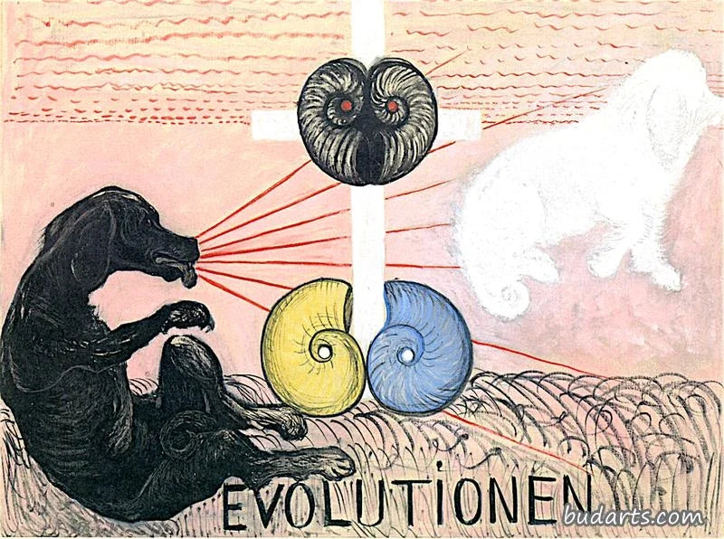 Évolution, n° 5, Groupe VI, peinture de Hilma af Klint