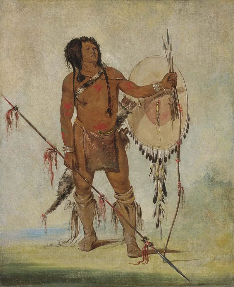Hiszpańskie, Mały Hiszpan, wojownik - George Catlin