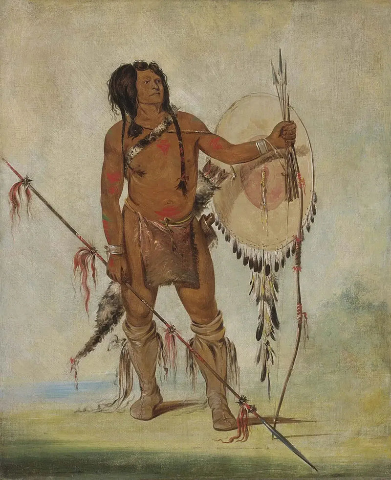 Hiszpańskie, Mały Hiszpan, wojownik - George Catlin