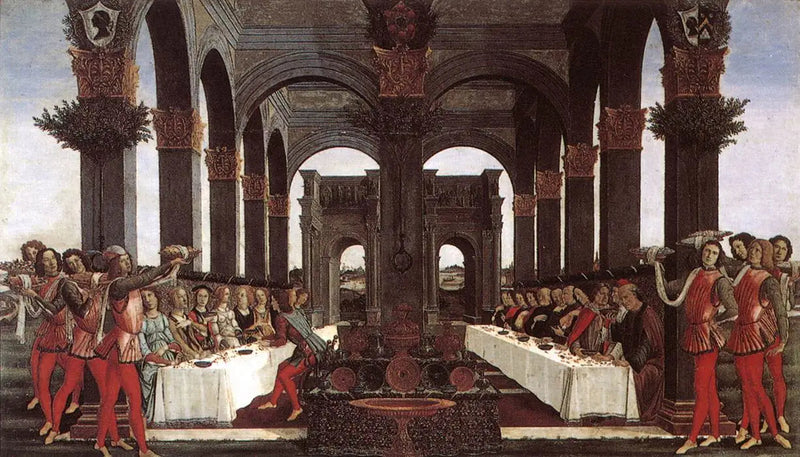 Historia Nastagio degli Onesti, czwarty epizod - Sandro Botticelli