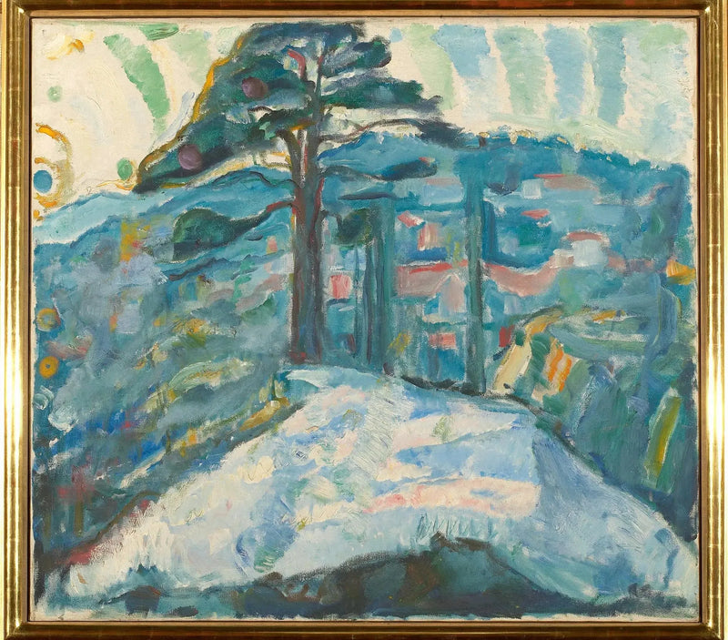 Zima w Kragerø - Edvard Munch
