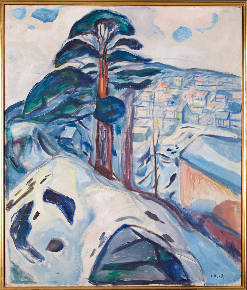 Zima w Kragerø - Edvard Munch