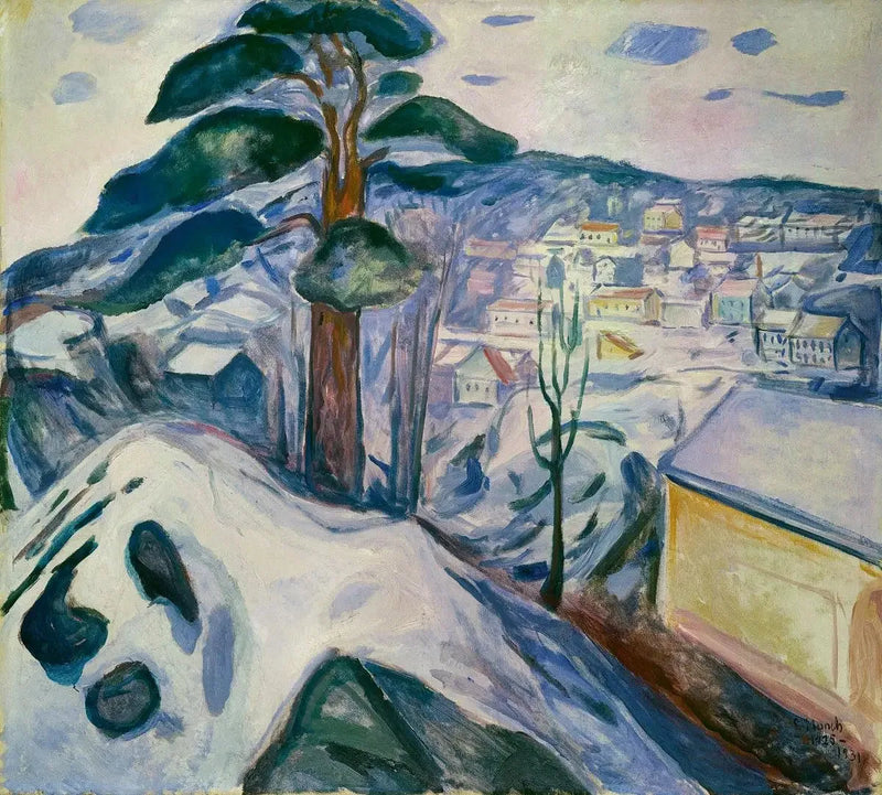 Zima w Kragerø - Edvard Munch