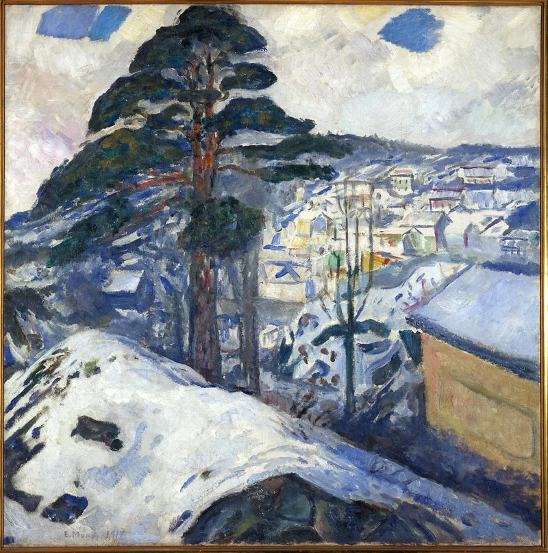 Zima w Kragerø - Edvard Munch