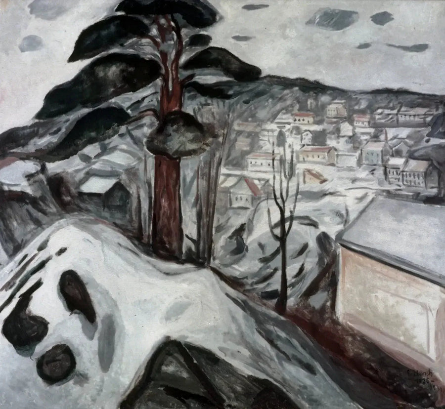 Zima w Kragerø - Edvard Munch