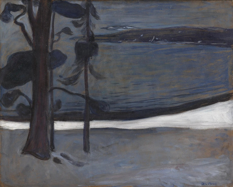 Zima w Nordstrand - Edvard Munch