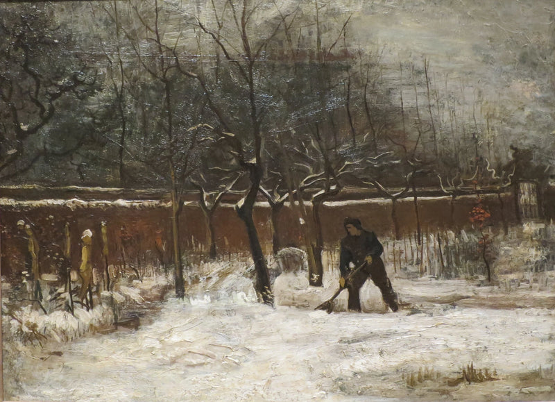 Zima (Ogród plebanii pod śniegiem) - Vincent van Gogh