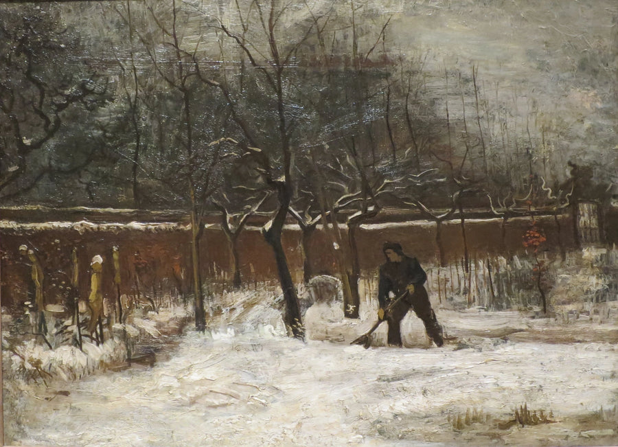 Zima (Ogród plebanii pod śniegiem) - Vincent van Gogh