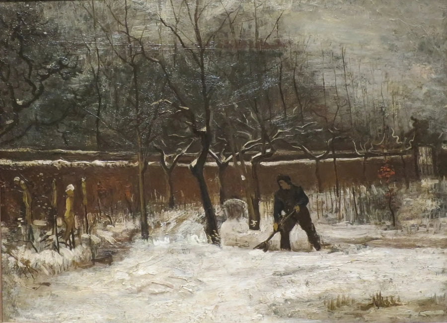 Zima (Ogród plebanii pod śniegiem) - Vincent van Gogh