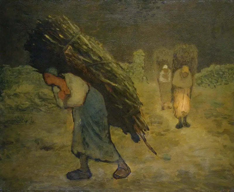 Zima, zbieracze pedałów - Jean-François Millet