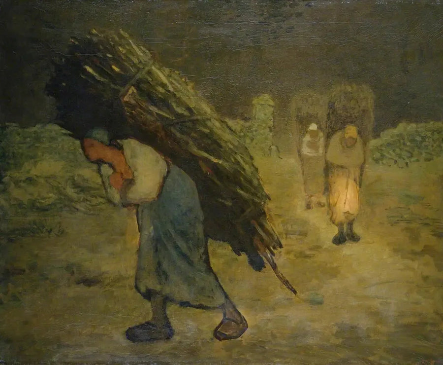 Zima, zbieracze pedałów - Jean-François Millet
