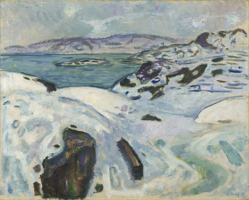 Zima na wybrzeżu - Edvard Munch