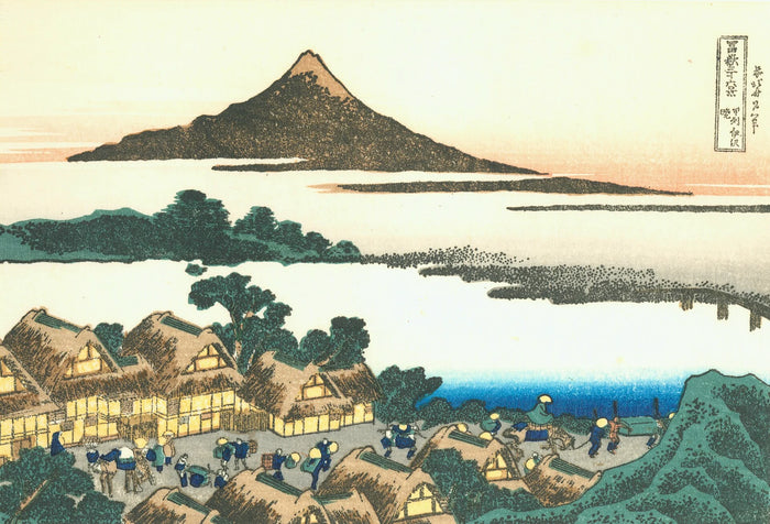 Świt w Isawie w prowincji Kai - Katsushika Hokusai