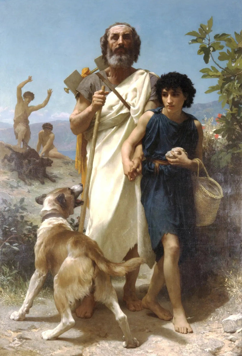 Homer i jego przewodnik - Bouguereau