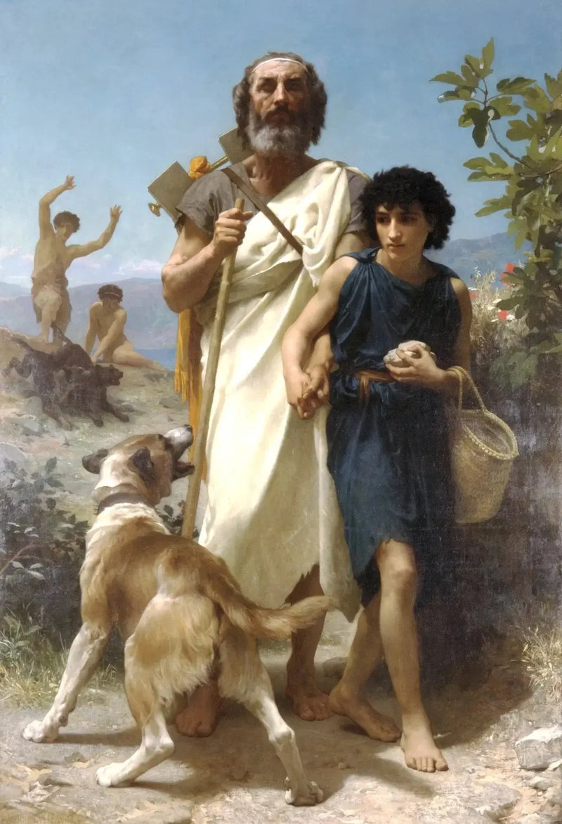 Homer i jego przewodnik - Bouguereau