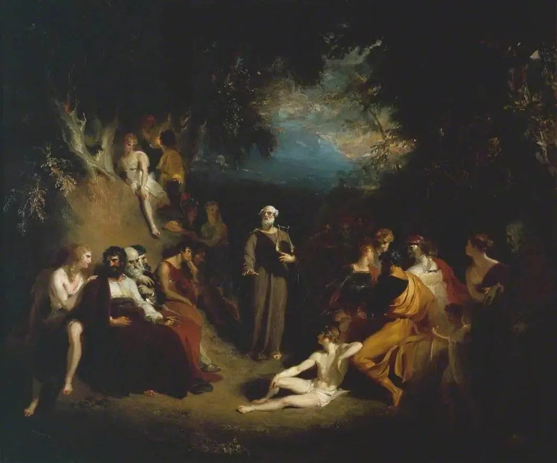 Homeryk recytujący swoje poematy - Thomas Lawrence