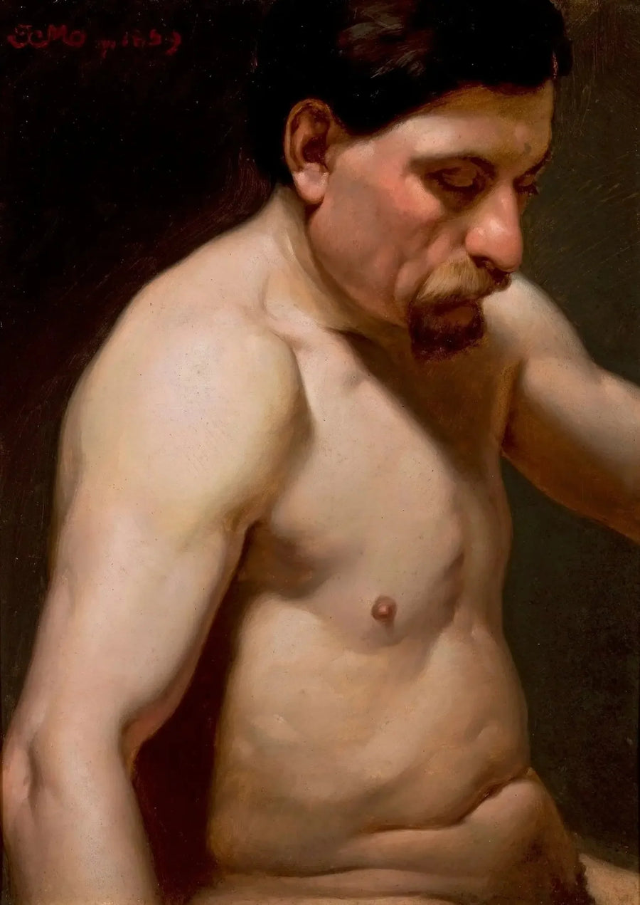 Mężczyzna w półnagim stanie - Jan Matejko