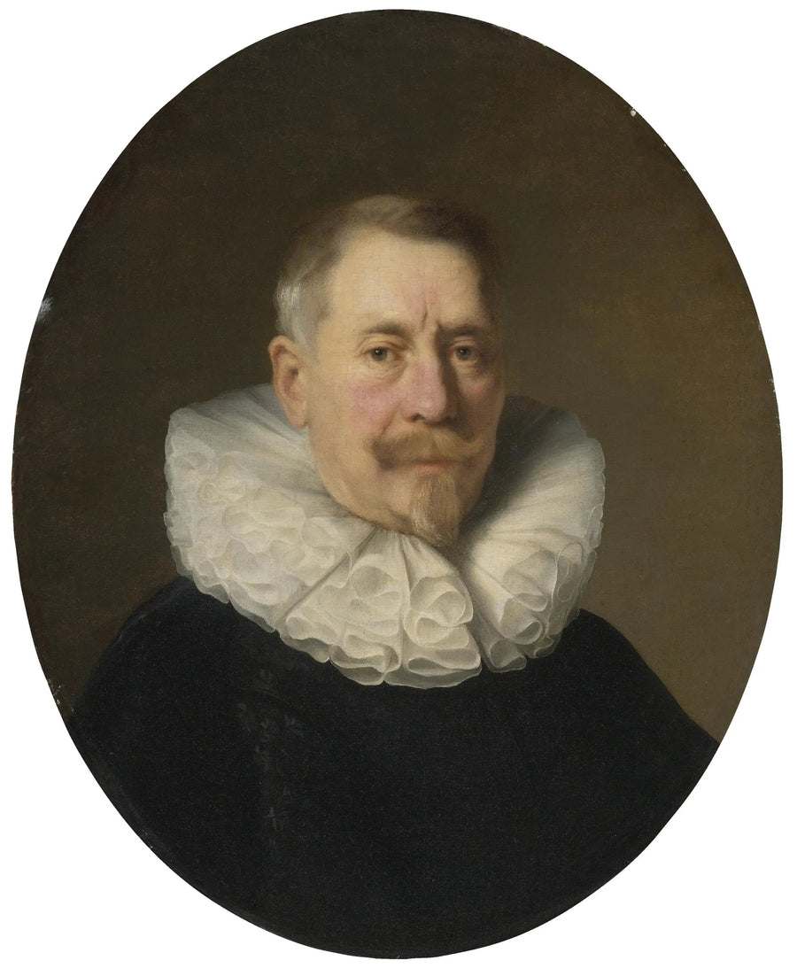 Starszy mężczyzna w kołnierzu 8 „w zamieszaniu” - Rembrandt