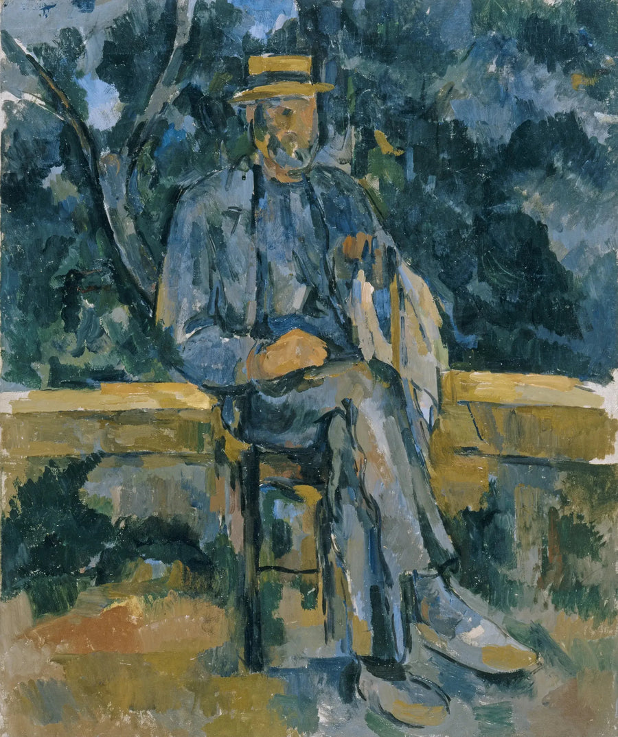 Siedzący mężczyzna - Paul Cézanne