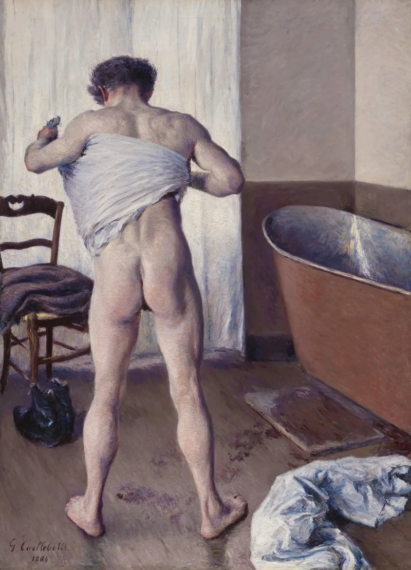 Mężczyzna w kąpieli - Gustave Caillebotte