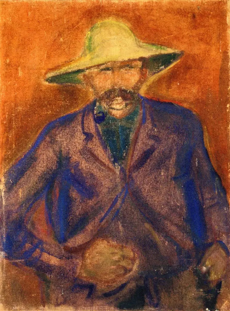 Mężczyzna w słomkowym kapeluszu - Edvard Munch