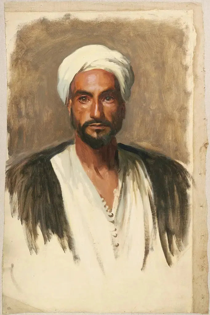 Człowiek w białym turbanie - John Singer Sargent