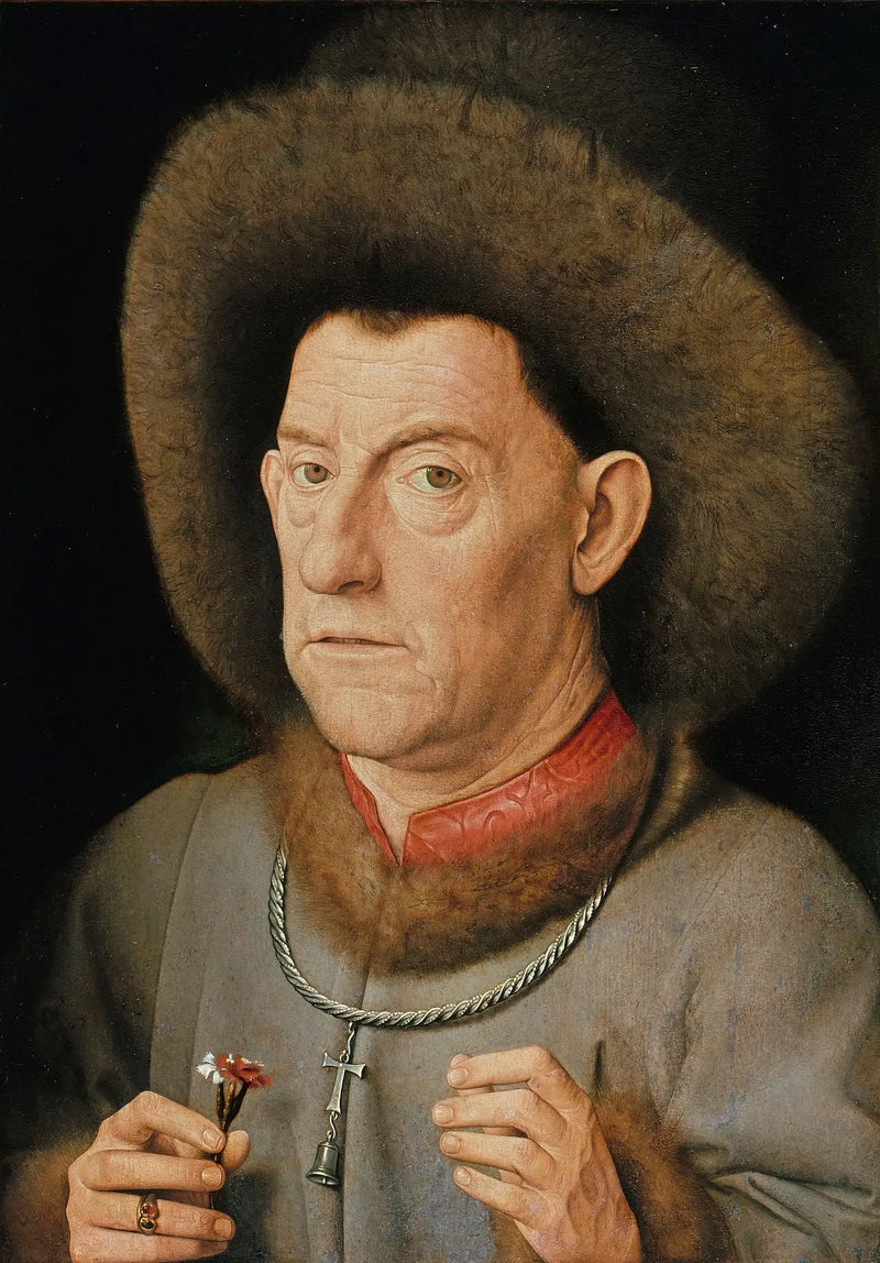 Mężczyzna z goździkiem - Jan van Eyck