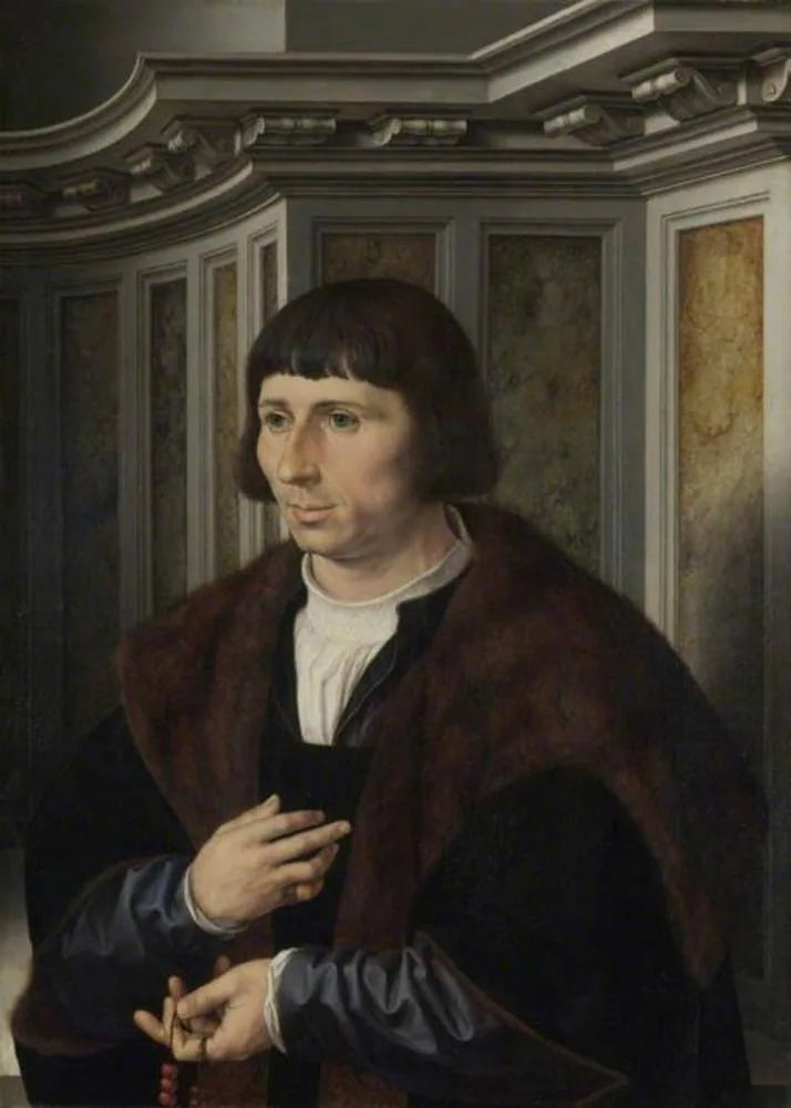 Mężczyzna z różańcem - Jan Gossaert