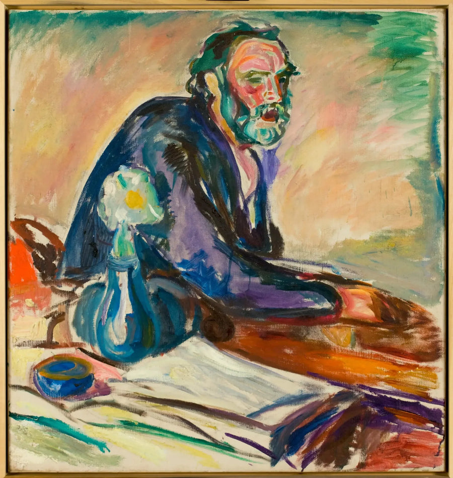 Mężczyzna z bronchitą - Edvard Munch