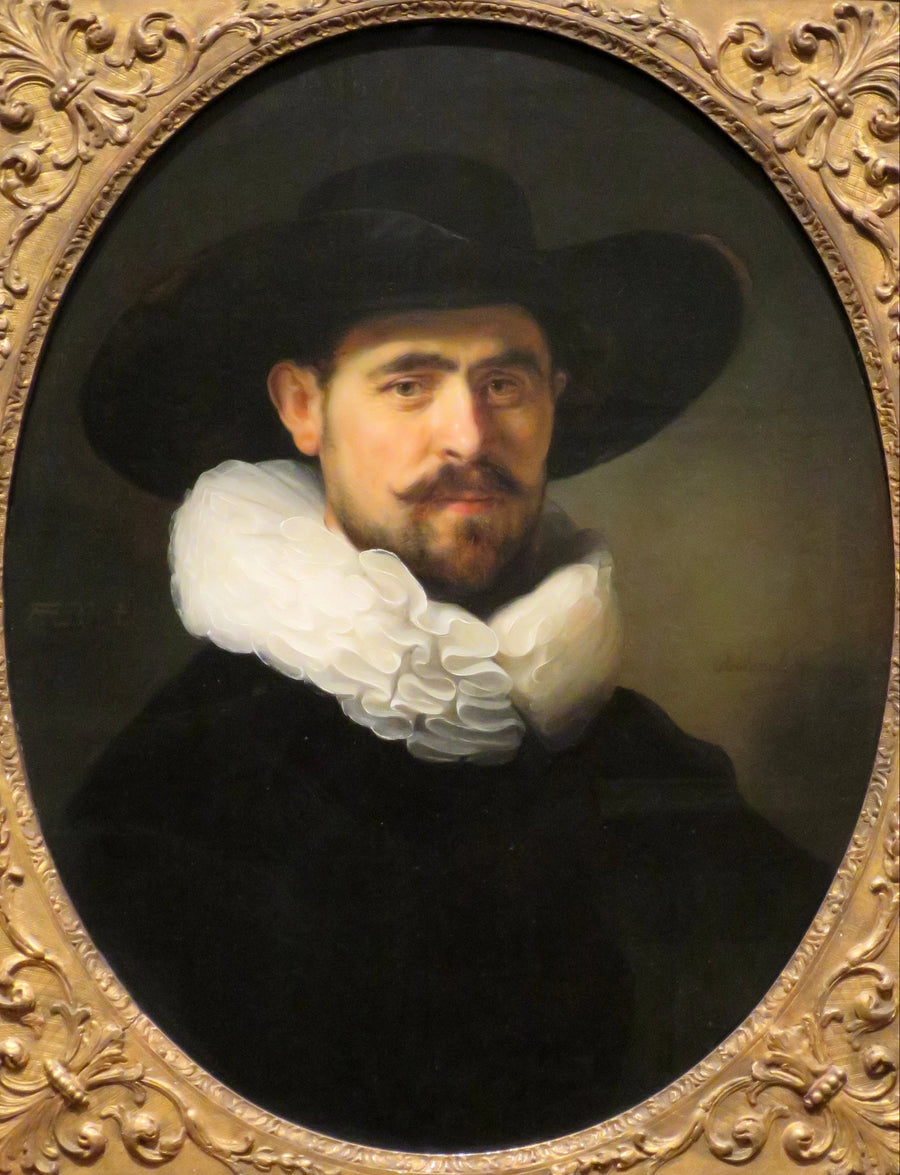 Portret mężczyzny z brodą w szerokim kapeluszu, prawdopodobnie Pieter Seijen (1592-1652) - Rembrandt
