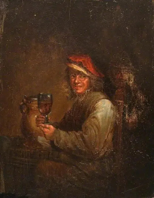 Mężczyzna pijący - David Teniers młodszy