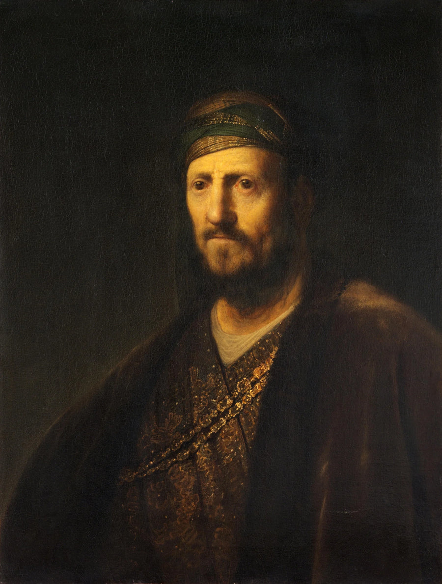 Popiersie mężczyzny w orientalnym kostiumie - Rembrandt
