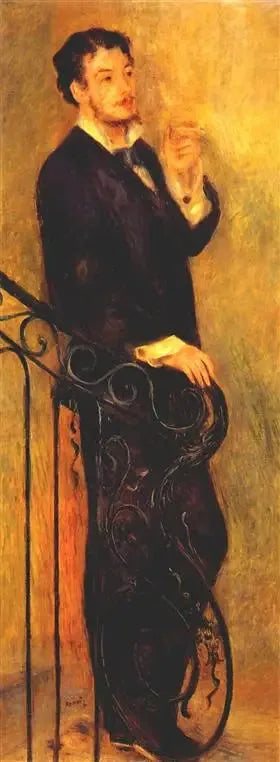 Mężczyzna na schodach - Pierre-Auguste Renoir