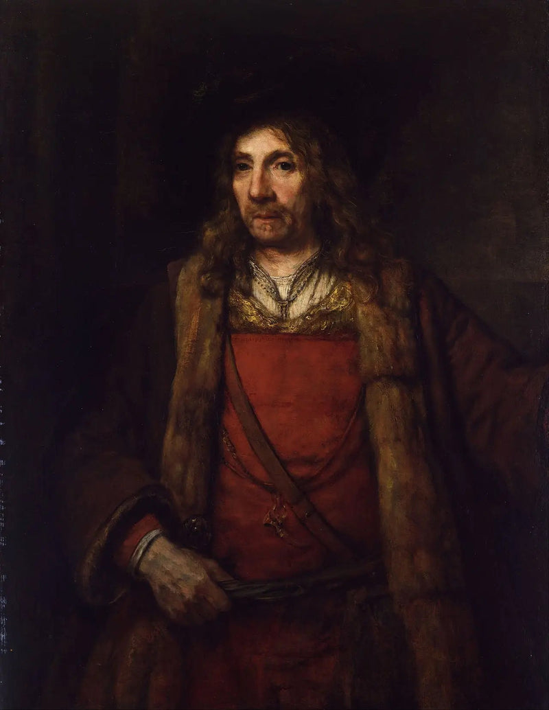 Mężczyzna w futrzanym płaszczu - Rembrandt