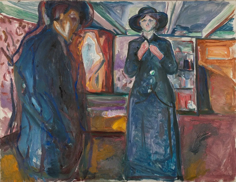 Mężczyzna i Kobieta - Edvard Munch