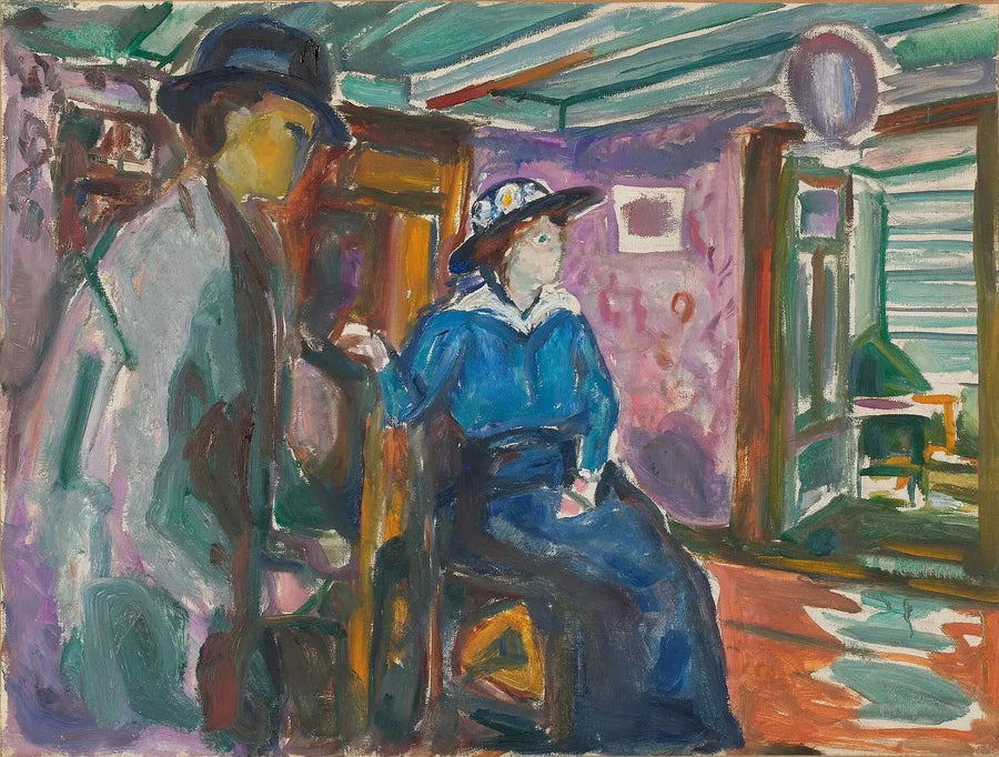 Mężczyzna i Kobieta - Edvard Munch
