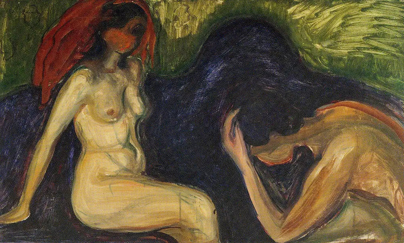 Mężczyzna i Kobieta - Edvard Munch