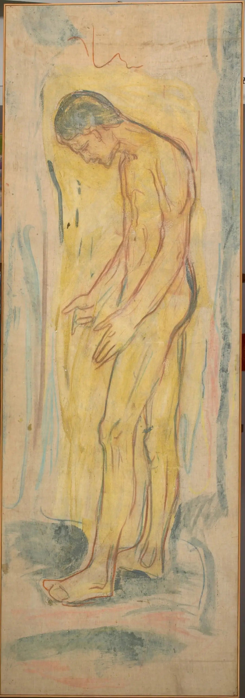 Nagie mężczyzna stojący. Źródło - Edvard Munch